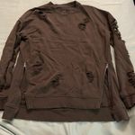 joe's jeans Joe’s Collection Oversized Distressed Sweater Women’s Size Small Brown Photo 1