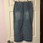 NWT Happily Grey Denim Jean Maxi Skirt 3 Size undefined Photo 4