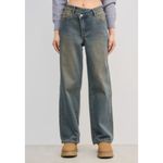 Cider Women's Denim High Waist Pocket Wide Leg Jeans XL Blue NWT Photo 2