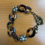 J.Crew Tigers Eye linked chain with 2 Rhinestone Balls, 8" SKU 873 Photo 2