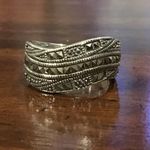JACK JUDITH  Marcasite Sterling Silver Ring Sz 8 Photo 5