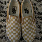 Vans Yellow Checkered Slip On Photo 0