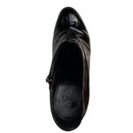 Tory Burch Josie Black Patent Leather Ankle Boots Booties 110 MM Heel 8 M Medium Photo 5