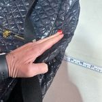 Clava Quilted Pocket Large Tote Travel Bag Navy Blue Photo 13