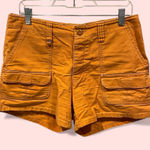 Cute pumpkin spice Y2K cargo shorts cotton canvas GH Bass Orange Size 10 Photo 0