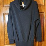 Lucy Charcoal Cowl Neck Tunic Sweat shirt Sz Med Photo 0