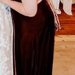 Revelry Velvet Bridesmaid Dress Orange Size L Photo 4