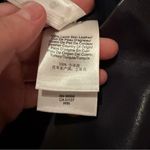 DKNY  NWT Lamb Leather A-Line Skirt Women’s‎ Size 4 Cadet Blue FLAWED READ Photo 3