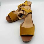 Lucky Brand NWT  Zashti Yellow‎ Leather Wedges Size 8.5M Photo 1