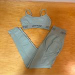 Bo+Tee  Inner Strength Sage Green Workout Set Sports Bra and Matching Leggings Photo 8