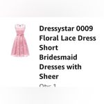 Pink flirty lace dress Size XL Photo 2