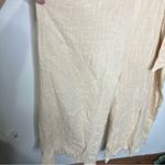 Love Riche cream raw hem jumpsuit open back tie waist women’s size medium trendy Photo 1