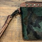 American Darling Brown Leather Accent Bag Green Photo 4