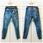 BLANK NYC  Back To Nature Floral Embroidered Skinny Ankle Jeans, sz. 24 Photo 8