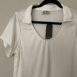 Wrapper NWT White Collared Women's Top Size XL Photo 4