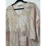 Calypso St. Barth Marbled Tie Dye Linen Maxi Kimono Cover Up Dress Side Slit XS Photo 2