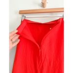 Madewell | NWT Linen Maxi Slip Skirt in Bright Flame Red | Sz 0 Photo 6