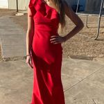 Tarik Ediz Red Formal / Prom Dress Photo 1