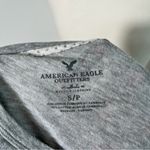 American Eagle  Vintage Y2K Baby Tee Preppy Bella Swan Tight Gray Womens‎ Size S Photo 5