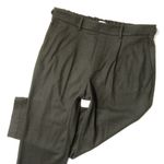 Vince NWT Pleated Cozy Pull-on in Olive Green Flannel Ankle Crop Pants L $325 Photo 1