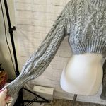 ZARA Chunky Knit Cropped Sweater Photo 7
