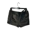 LAMARQUE Liana Leather Skirt in Black Medium Womens Skort Shorts Photo 6
