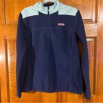 Vineyard Vines Women’s Classic Shep 1/4 Zip Fleece Logo White Whale Sz Med-EUC Photo 0