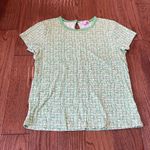 Lilly Pulitzer green cotton printed tshirt medium Photo 2