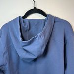 Lululemon Womens All Yours Cropped Hoodie Shirt Ink Blue Pullover Stretch Size 4 Photo 10