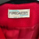 Vintage Forecaster of Boston Red Wool Overcoat 1990s Pin, Black Velvet C… Size 16 Photo 1