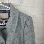 Banana Republic Italian Fabric Grey Fit And Flare Bow Coat Size M Photo 5