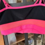 Beach Riot  eva ribbed bikini top swimsuit coral barbie neon pink colorblock Photo 4