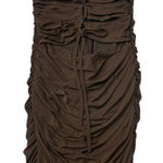White Fox Boutique • White Fox strapless ruched mini dress brown small Photo 0