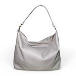 Furla Gray Pebbled Leather Hobo Bag Photo 1