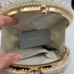 Antonio Melani Women's Round Pearl Formal Bag/Purse Hardcase Ivory. NEW Photo 3