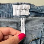 Celebrity Pink  Distressed Mid Rise Light Wash Walker Skinny Stretch Jeans 9 / 29 Photo 6