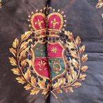 Talbots silk square scarf Top Wrap cheetah leopard crown Photo 2