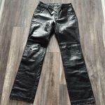 Gap black genuine leather pants size 4 Photo 1