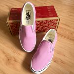 Vans Classic Slip-On VN0A33TB3SQ Mens Pink Canvas Women Size 8.0 US Photo 3