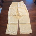 Vintage Butter Yellow Linen Trousers Size 30 Photo 1