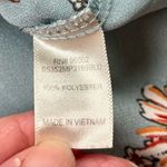 Sandy & Sid  Blue Floral V-neck Blouse XL Photo 7