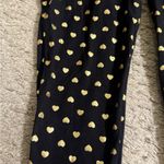Torrid  Gold Heart Black Full-Length Pocket Leggings - size 1 Photo 2