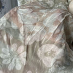 Ann Taylor Rayon Floral Striped Semi-Transparent Fashion Scarf- OS Photo 7