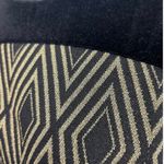 Gabby Skye  Metallic Gold Black Velvet Diamond Argyle 3/4 Sleeve Sheath Dress 6 Photo 5