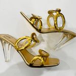 Valentino Garavani  gold clear heels Photo 4