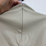 SKIMS Faux Leather Bodysuit Tan Snap Closure Long Sleeve Plus 2X Stretch NWT Photo 5