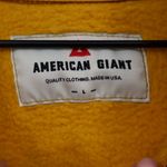 American Giant Full Zip Hoodie Mustard Yellow Fleece L Made in USA Size L Photo 2