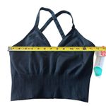 Free People  Movement Women’s M/L Good Karma Racerback‎ Crop Top Black Yoga New Photo 6
