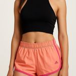 new Adidas Women's Pink and Orange Shorts small Photo 0