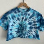 Billie Eilish Blue Tie Dye Crop I’m Not Your Party Favor Small Photo 0